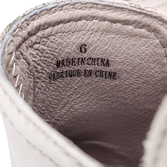 Jeffrey Campbell Rosalee Cream Leather Low Notched Shaft Pull-On Block Heel Boot - Picture 13 of 16